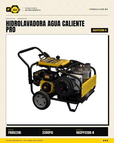 Hidrolavadora de Agua Caliente Parazzini Pro 3200 PSI