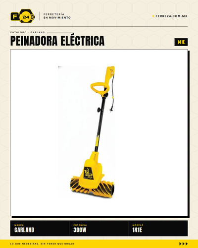 Peinadora Eléctrica 300 W para Pasto Sintético Roll & Comb 141E