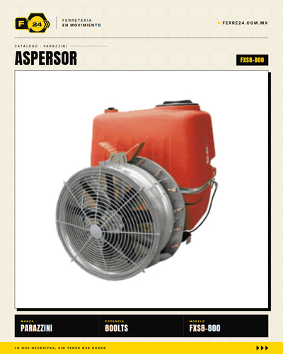 Aspersor Turbina Air-Blast 800 L Parazzini FXS8-800 — PTO 75 HP