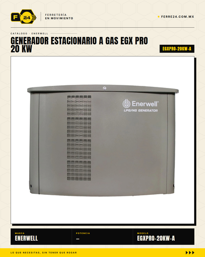 Generador Estacionario a Gas 20 kW — EGX PRO