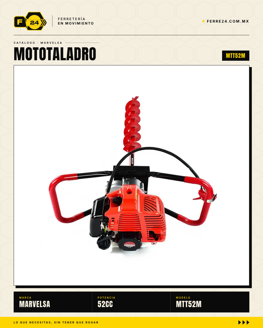 Ahoyadora Kawashima MTT52M 52cc — 3 Brocas Incluidas · ferrepat_003