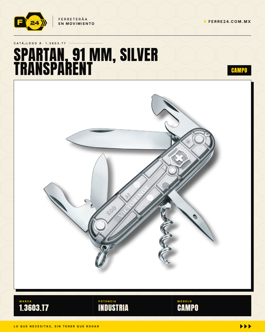 Victorinox Spartan 91mm SilverTech — Navaja 16 Funciones — vista principal