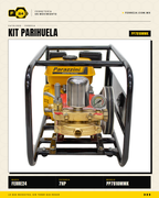 Parihuela 7 HP Bronce — 45 L/min, Manguera de 10 mm · hero_001