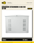 Generador Estacionario a Gas 20 kW — EGX · hero_001