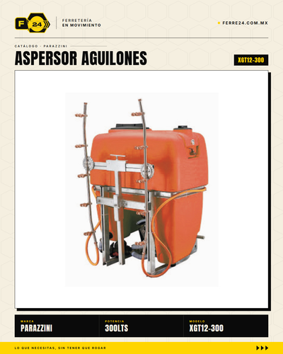 Aspersor de Aguijones Parazzini XGT12-300 — 300 L para Tractor TDF