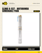 Motobomba Sumergible TORNADO SLIM 1 HP - Pozo Profundo hasta 98 m · hero_001