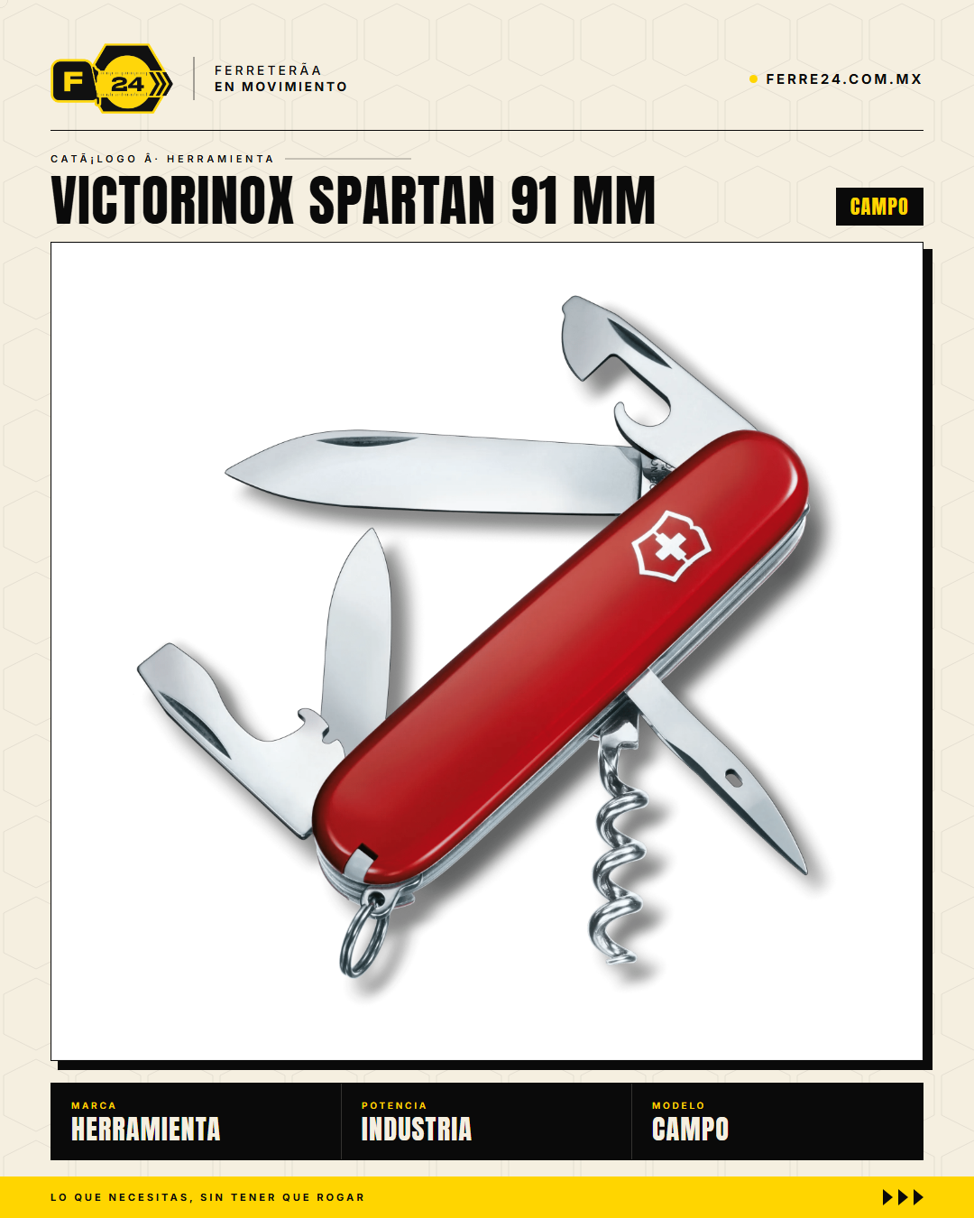 Victorinox Spartan 91mm Rojo — Navaja 16 Funciones — vista principal