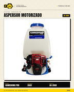 Aspersor de Mochila 35 cc — Motor Honda GX35, Tanque de 25 L · hero_001