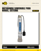 Bomba Sumergible TORNADO KIN58-4 1/2 HP para Norias, Cisternas y Pozos Profundos · hero_001