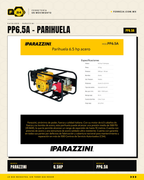 Parihuela Parazzini 6.5 HP — Motobomba a Gasolina sobre Carrito · hero_001