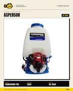 Aspersor de Mochila 26 cc — Motor Honda GX25, Tanque de 25 L · hero_001
