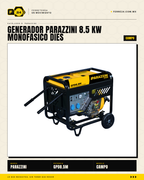 Generador Diésel Parazzini GPD8.5M 8.5kW ATS — vista principal