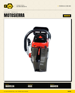 Motosierra Kawashima Dakota 45cc — Barra 18 pulgadas