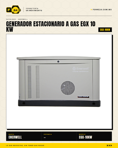 Generador Estacionario a Gas 10 kW — EGX