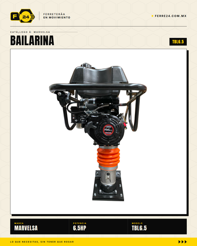 Bailarina Compactadora Takashi TBL6.5 — Motor Loncin 6.5 HP