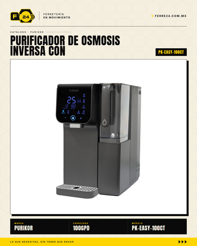 Purificador de Ósmosis Inversa 100GPD con Dispensador — PK-EASY 100CT