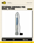 Bomba Sumergible TORNADO 4" 1.1 HP — Norias, Cisternas y Pozos hasta 50 m · hero_001