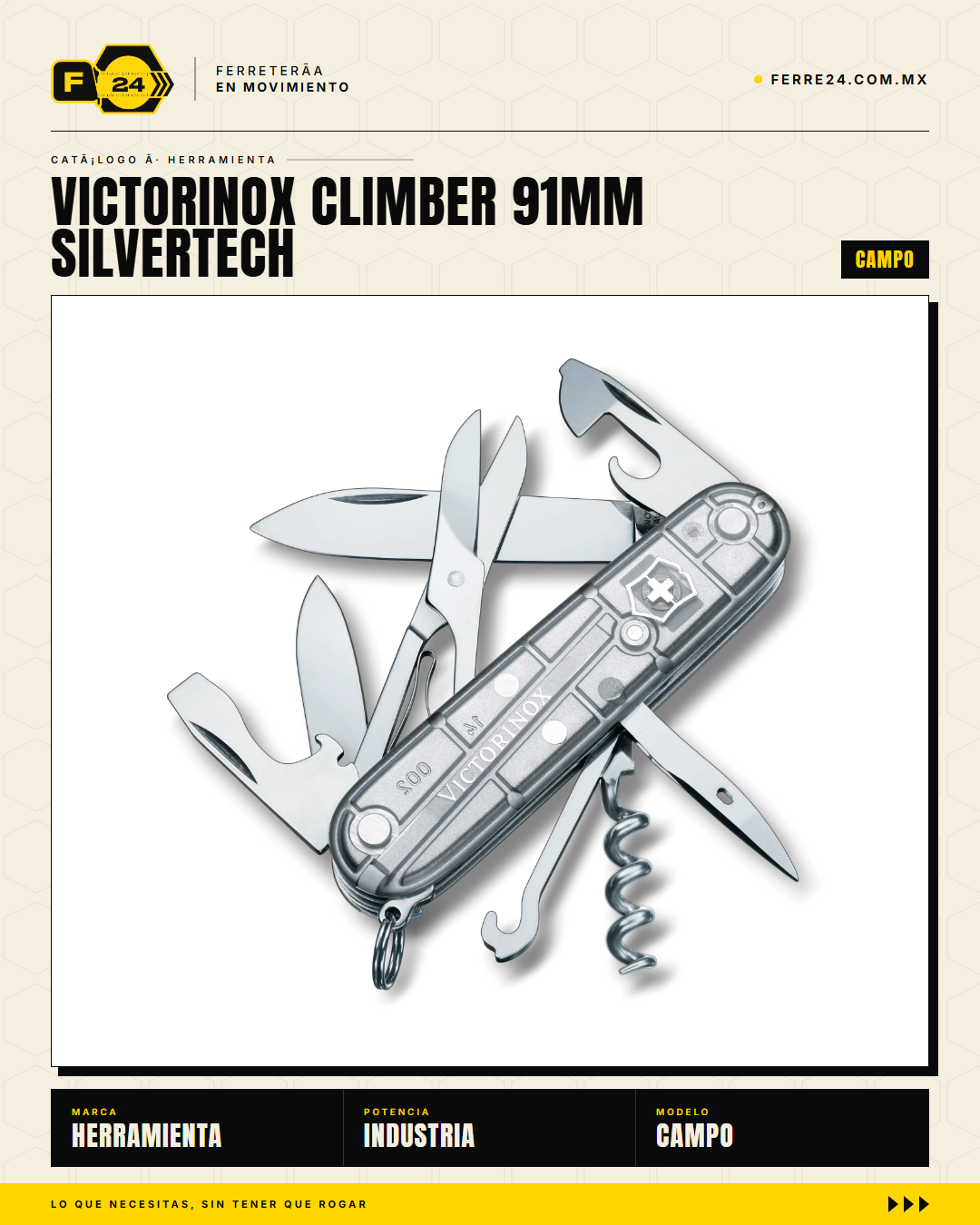 Victorinox Victorinox Climber 91mm SilverTech — Navaja 18 Funciones — vista principal