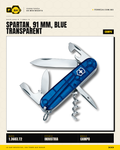 Victorinox Spartan 91mm Azul Transparente — Navaja 16 Funciones — vista principal