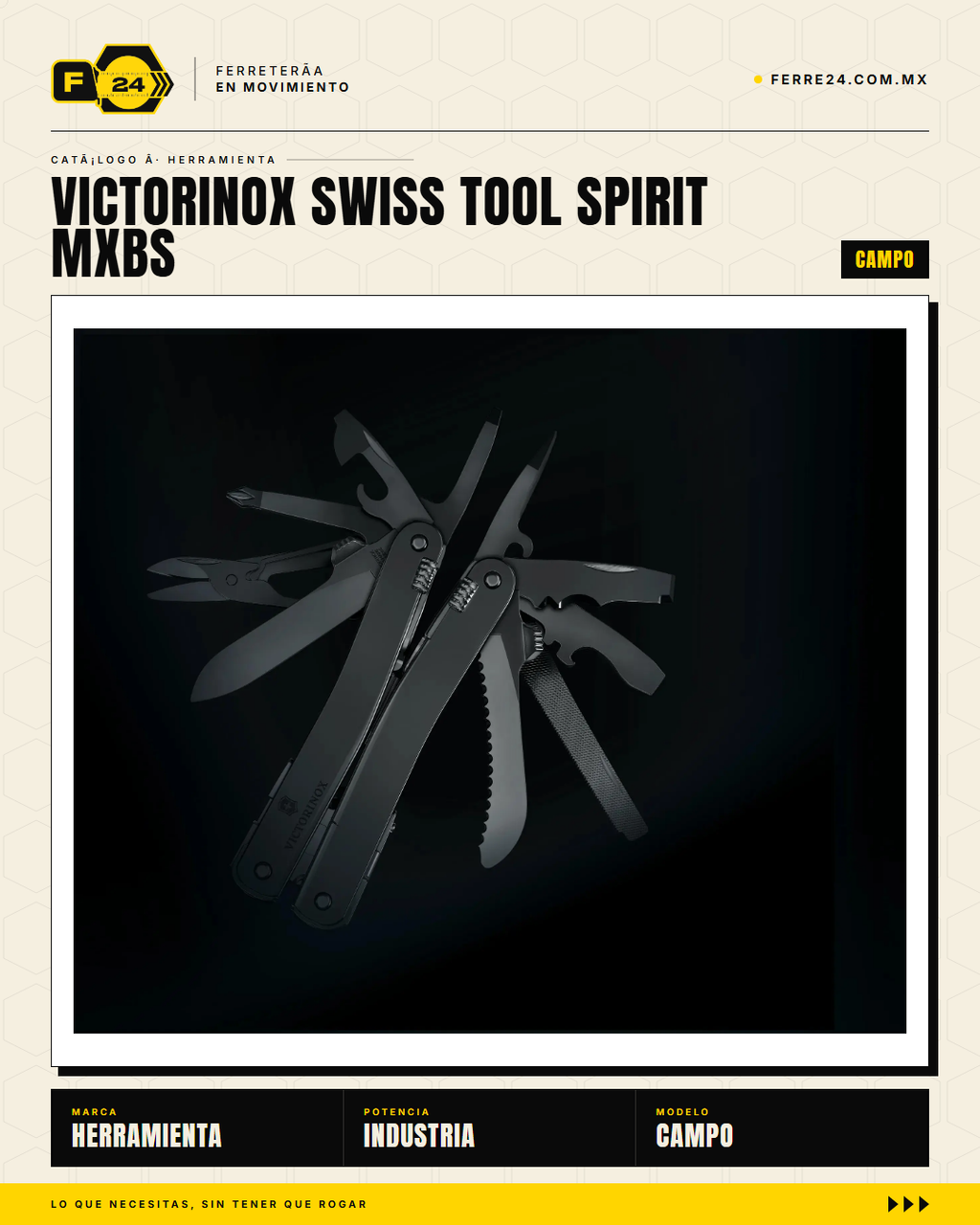 Victorinox Swiss Tool Spirit MXBS — Multitool 24 Funciones con Estuche — vista principal