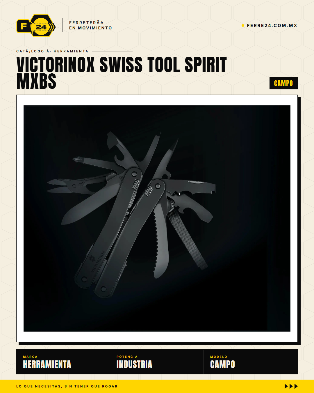Victorinox Swiss Tool Spirit MXBS — Multitool 24 Funciones con Estuche — vista principal