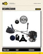 Desbrozadora Power Hunt BLACKWIRO 52 cc — Eje Entero · hero_001