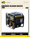 Generador Soldador Parazzini BAKARAC250 210A 5.5kW — vista principal