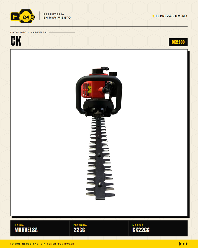 Cortasetos 22 cc Kawashima Pro — Kit listo, refacciones locales