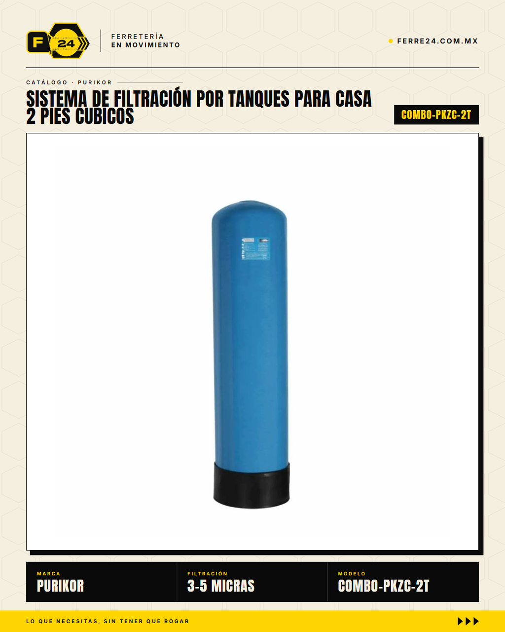 Sistema de filtración por tanques para casa completa — Purikor · hero_001