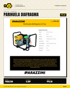 Parihuela Diafragma 6.5 HP Parazzini — Bomba Resistente a Químicos Agresivos · hero_001