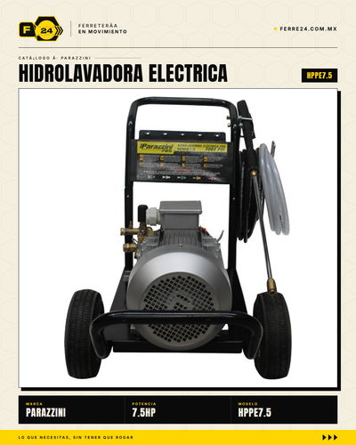 Hidrolavadora Industrial Trifásica 5.5 kW · 3,191 PSI Parazzini Pro