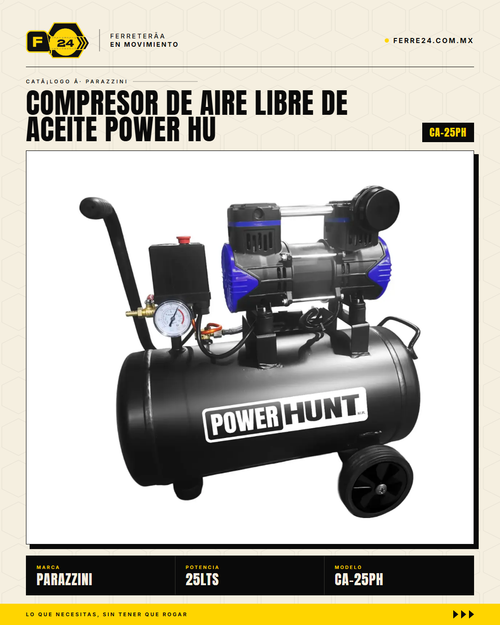 Compresor Power Hunt 25L COMPHKIT25L — vista principal
