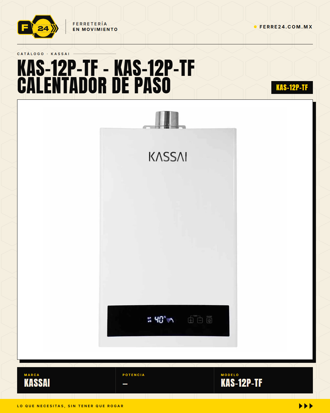 KAS-12P-TF Calentador de Paso Instantáneo Modulante · hero_001