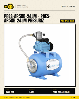 PRES-AP5XB-24LM Presurizador individual de velocidad constante
