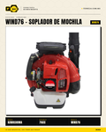 Soplador de mochila Kawashima WIND76 — 76 cc, 1,440 m³/h · hero_001