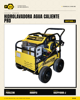 Hidrolavadora de Agua Caliente Parazzini Pro 4000 PSI