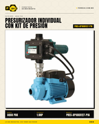 Presurizador Individual AQUA PAK con Kit de Presión PRES-AP10XB127-P16 — 1 HP Monofásico 127 V · hero_001