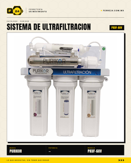 Sistema de Ultrafiltración PURIKOR 6 Etapas + UV PHILIPS