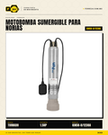 Motobomba Sumergible TORNADO 1.5 HP — Para Cisterna, Noria y Pozo Profundo hasta 15 m · hero_001