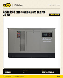 Generador Estacionario a Gas 30 kW — EGX PRO