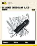 Victorinox Swiss Champ 91mm Negro — Navaja Multiusos 33 Funciones — vista principal