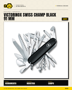 Victorinox Swiss Champ 91mm Negro — Navaja Multiusos 33 Funciones — vista principal
