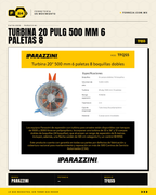 Turbina de Aspersión Parazzini TFQS5 — 20" (500 mm), 6 Paletas · hero_001