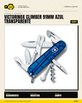 Victorinox Victorinox Climber 91mm Azul Transparente — Navaja 18 Funciones — vista principal