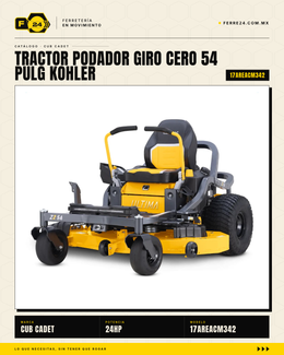 Tractor Podador Giro Cero 54" Cub Cadet Ultima ZT2 — Kohler 24HP