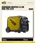 Generador Inverter Dual Fuel 5.5 kW Parazzini — Gasolina o Gas LP · hero_001