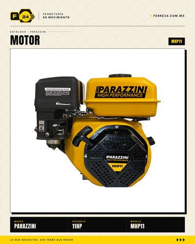 Motor Parazzini 11 HP 4 Tiempos OHV — Multipropósito