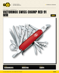 Victorinox Swiss Champ 91mm Rojo — Navaja Multiusos 33 Funciones — vista principal