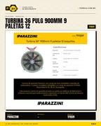 Turbina de Aspersión 36" Parazzini — Acero Inoxidable · hero_001