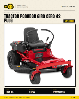 Tractor Podador Giro Cero 42" 547cc Troy-Bilt Mustang Z42